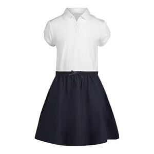 IZOD Girls Short Sleeve Cap Midi Shirt Dress-Size 10